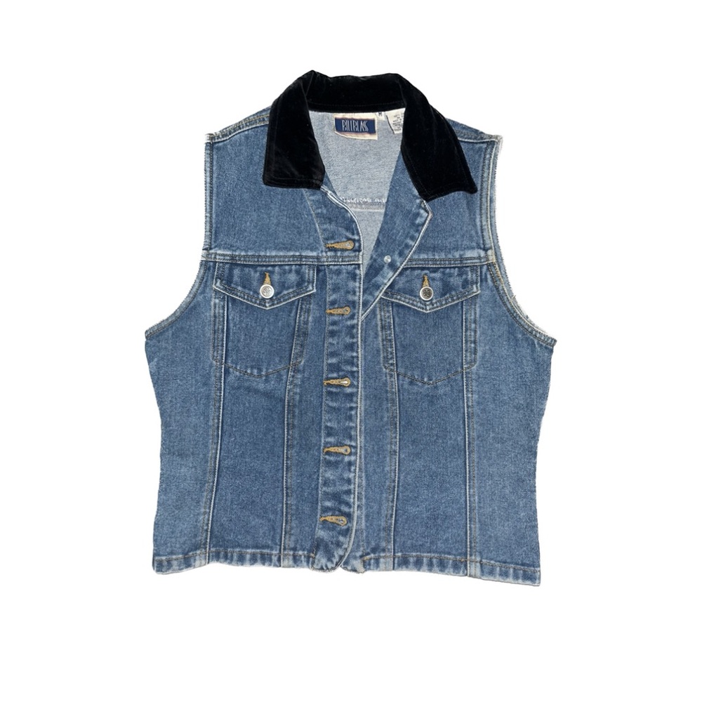 Velvet Denim Vest